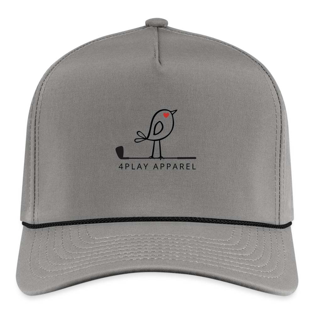 4Play Birdie Love Golf Rope Cap - gray/black